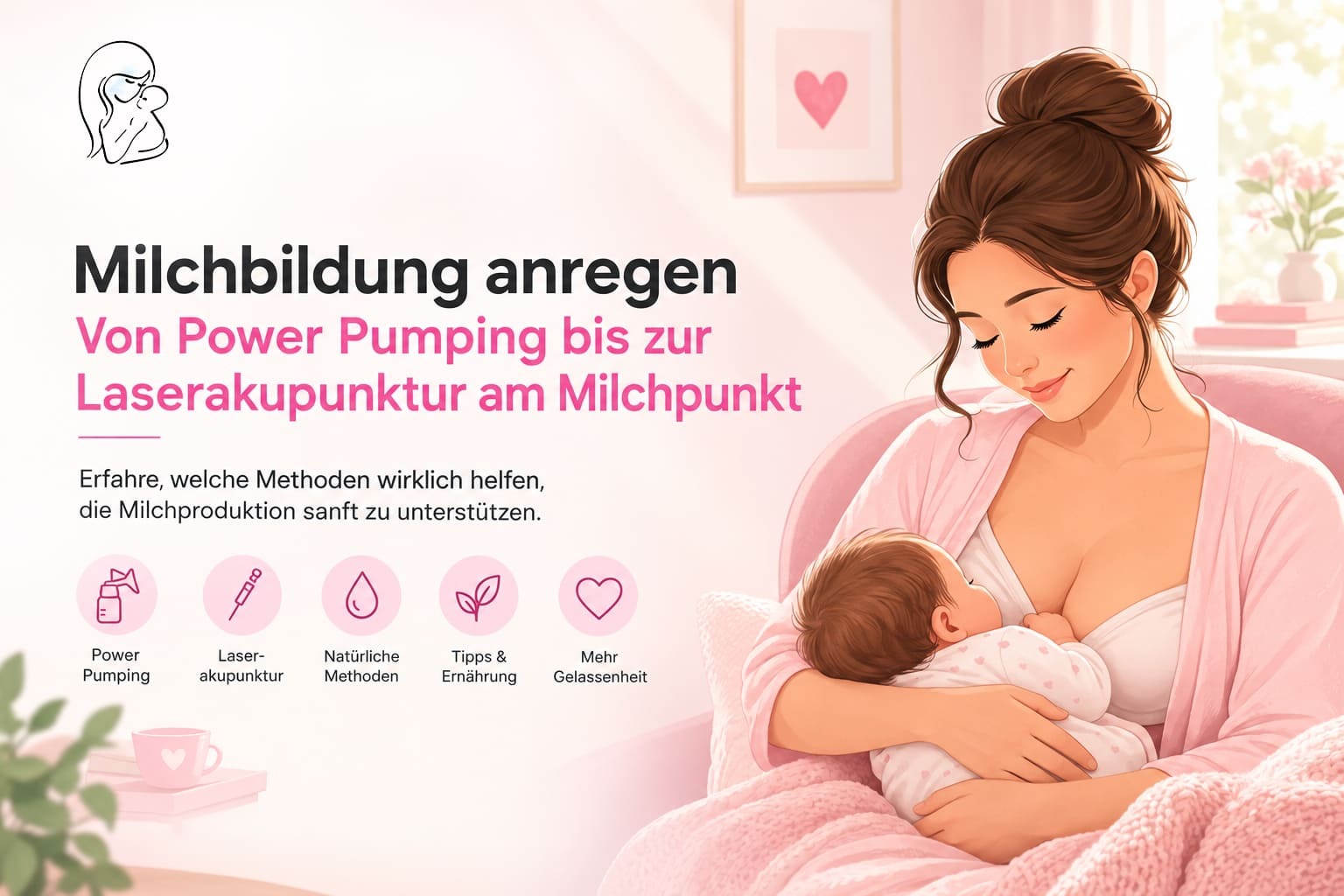Milchbildung anregen: Von Power Pumping bis zur Laserakupunktur am Milchpunkt